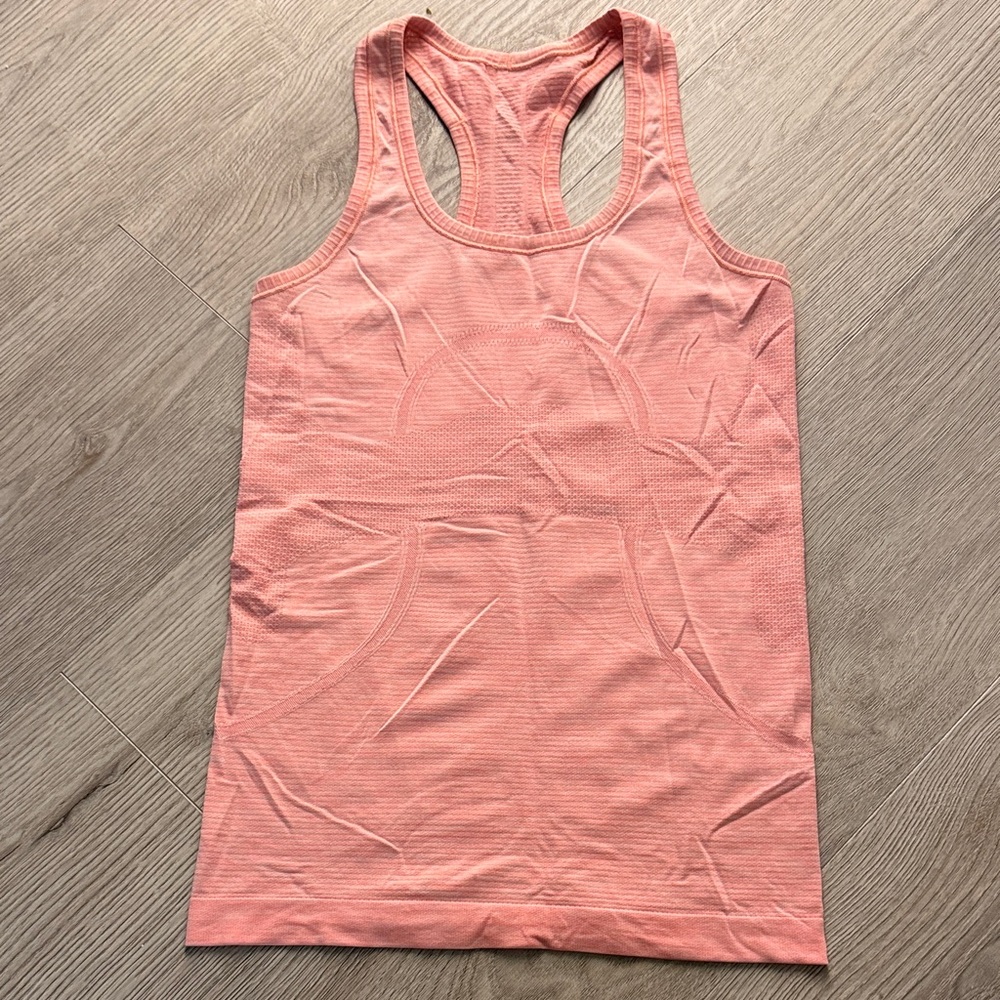 Lululemon Swiftly Tech Light Coral Women's Seamless Racerback Tank Top